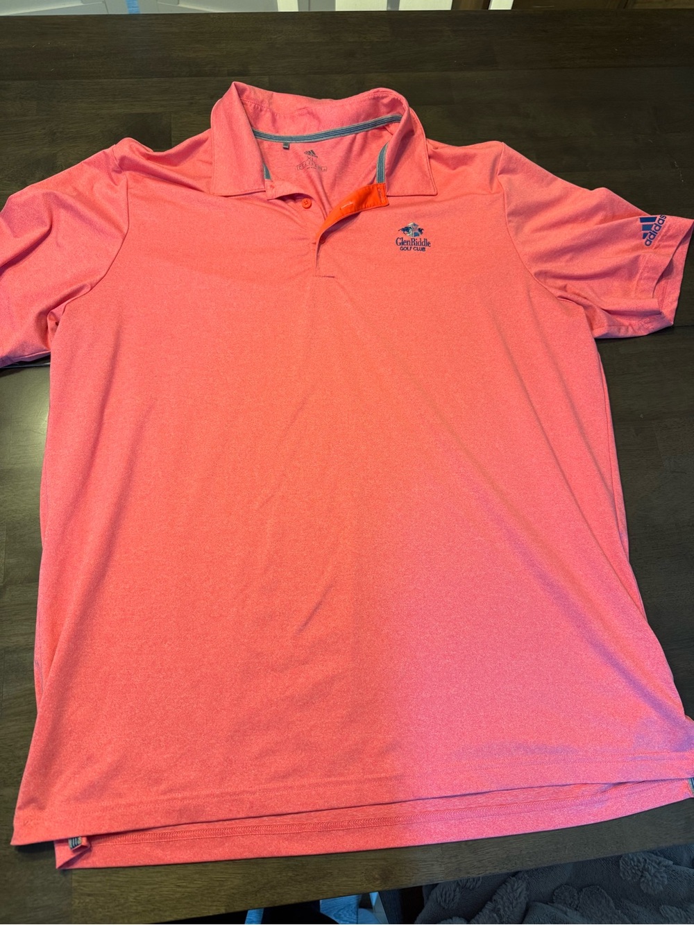 adidas Coral-Pink Performance Polo Shirt